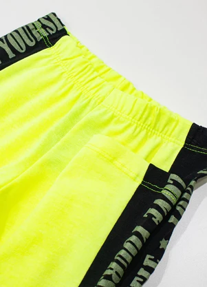 Turminha - Legging Infantil Cotton Amarelo - TURMINHA