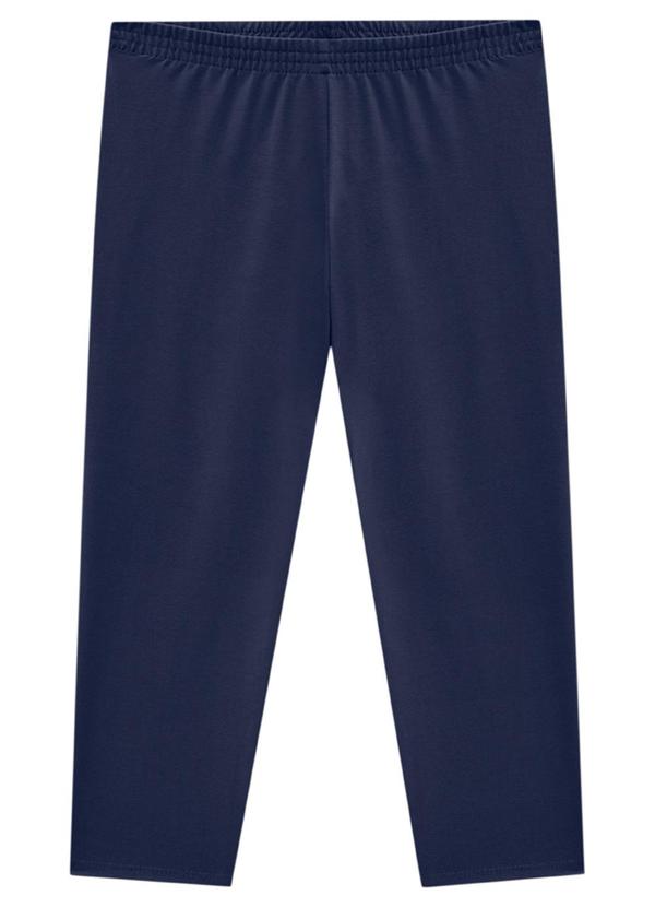 Marlan - Legging Infantil Eem Cotton Penteado Azul