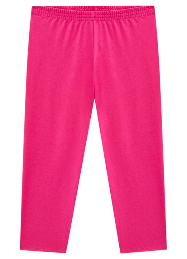 Marlan - Legging Infantil Eem Cotton Penteado Rosa