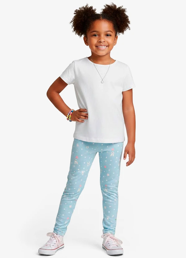 Select - Legging Infantil em Cotton Azul 3
