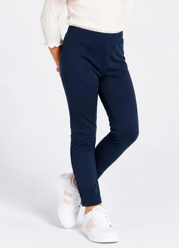 Select - Legging Infantil em Cotton Leve Azul