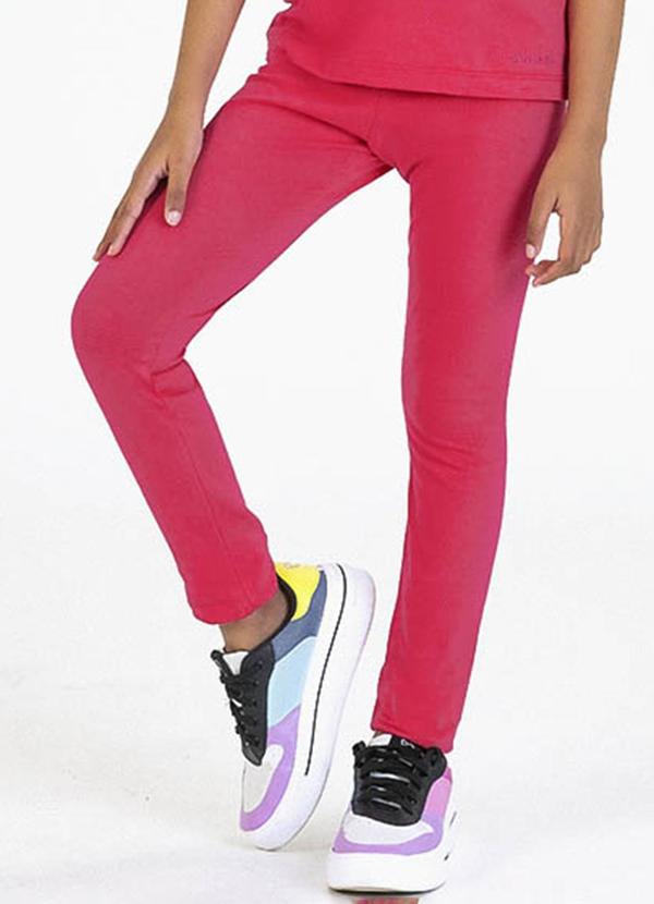 Soft Bonni - Legging Infantil em Cotton Rosa