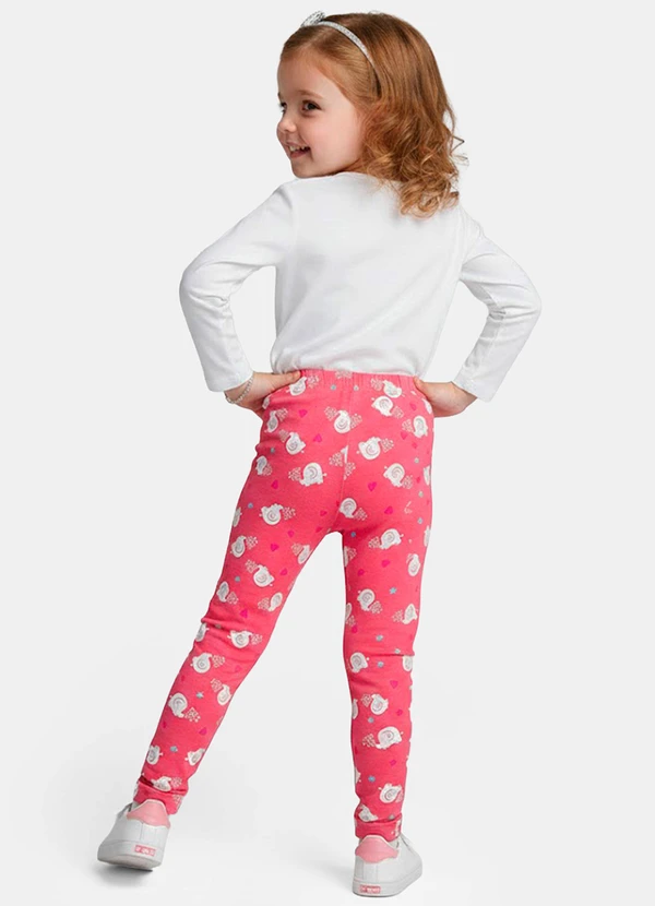 Select - Legging Infantil em Cotton Rosa 4