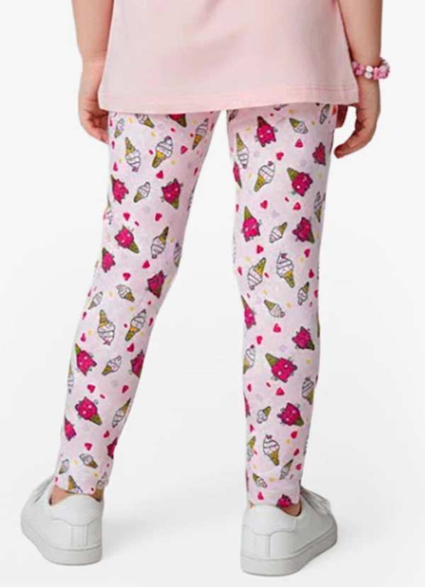 Select - Legging Infantil em Cotton Rosa 2