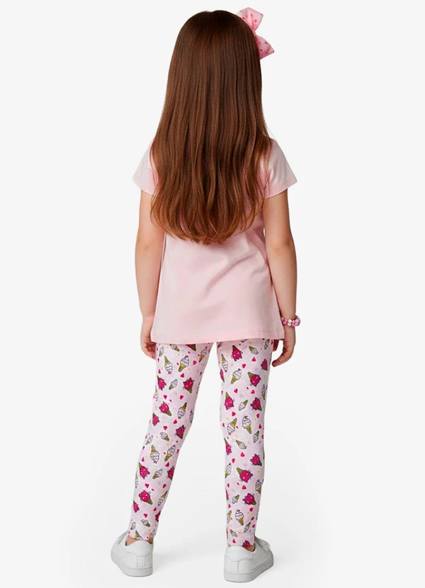 Select - Legging Infantil em Cotton Rosa 4