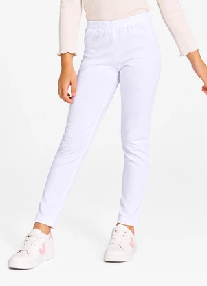 Select - Legging Infantil em Malha Suedine Branco - SELECT