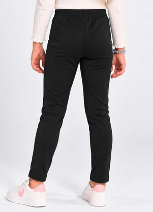 Select - Legging Infantil em Malha Suplex Peluciada Preto - SELECT
