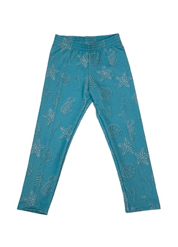 Marlan - Legging Infantil em Molecotton Azul 1