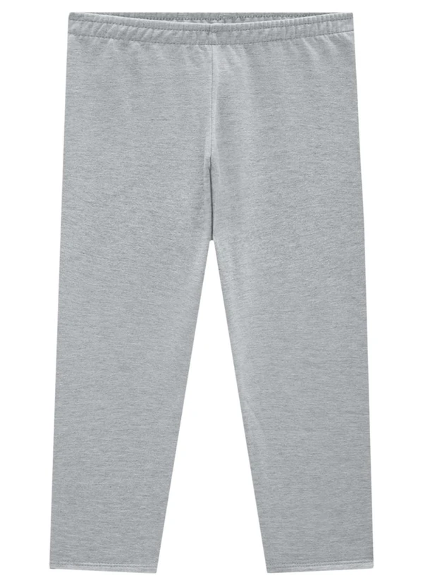 Marlan - Legging Infantil em Molecotton Felpado Cinza