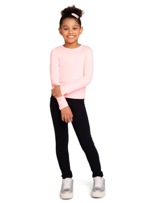 Marlan - Legging Infantil em Molecotton Felpado Preto - MARLAN