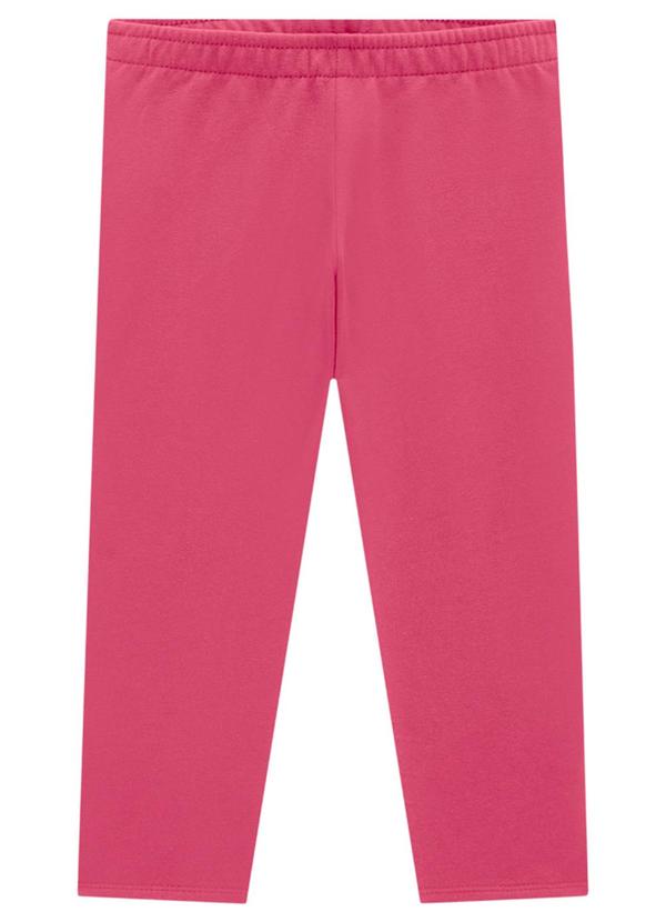Marlan - Legging Infantil em Molecotton Felpado Rosa