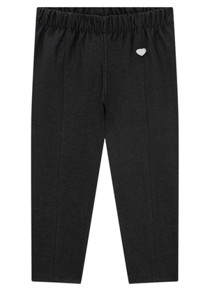 Marlan - Legging Infantil em Molecotton Jeans Preto - MARLAN