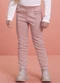 Milli e Nina - Legging Infantil em Suede Rosa - variação: Rosa