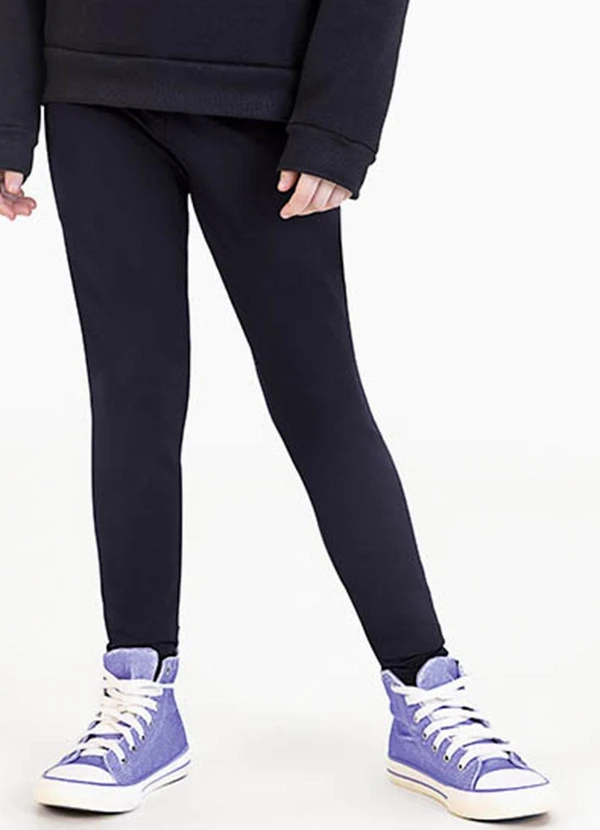 Soft Bonni - Legging Infantil em Thermo Preto