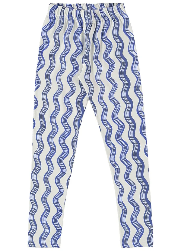 Bee Loop - Legging Infantil Estampada Azul