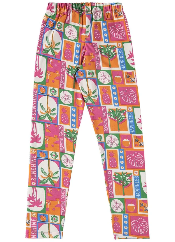 Bee Loop - Legging Infantil Estampada Laranja 2