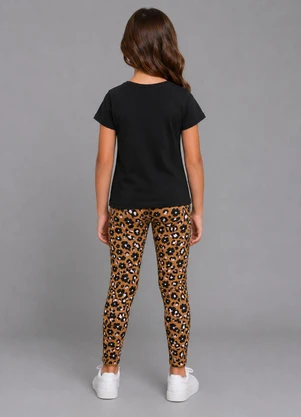 Rovi Kids - Legging Infantil Estampada Marrom - ROVI KIDS
