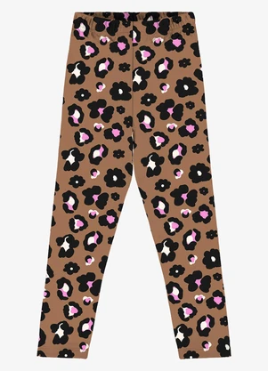 Rovi Kids - Legging Infantil Estampada Marrom - ROVI KIDS