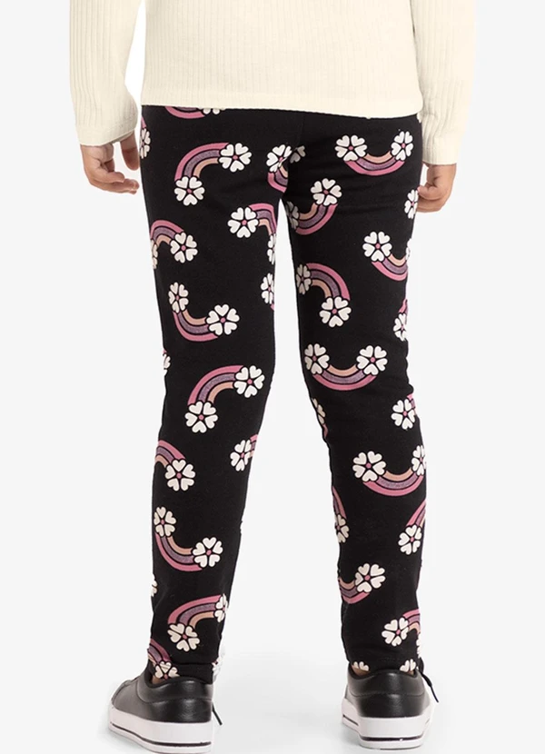 Rovi Kids - Legging Infantil Estampada Preto 2
