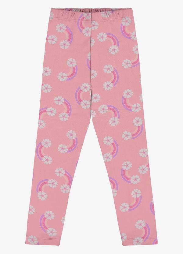 Rovi Kids - Legging Infantil Estampada Rosa
