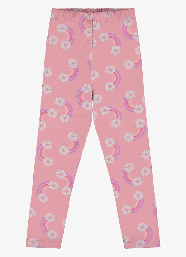 Rovi Kids - Legging Infantil Estampada Rosa