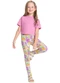Bee Loop - Legging Infantil Estampada Laranja - variação: Roxo