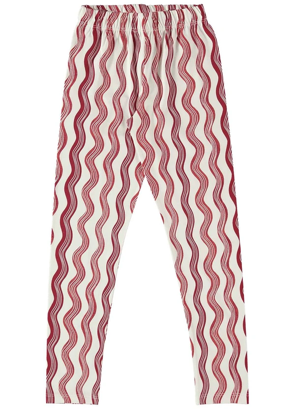 Bee Loop - Legging Infantil Estampada Vermelho