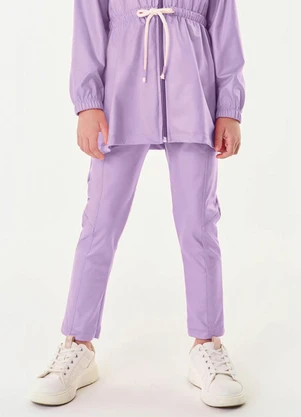 Trick Nick - Legging Infantil Feminina Cirré Roxo - TRICK NICK