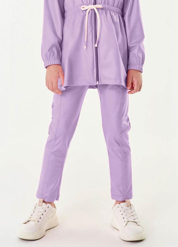 Trick Nick - Legging Infantil Feminina Cirré Roxo