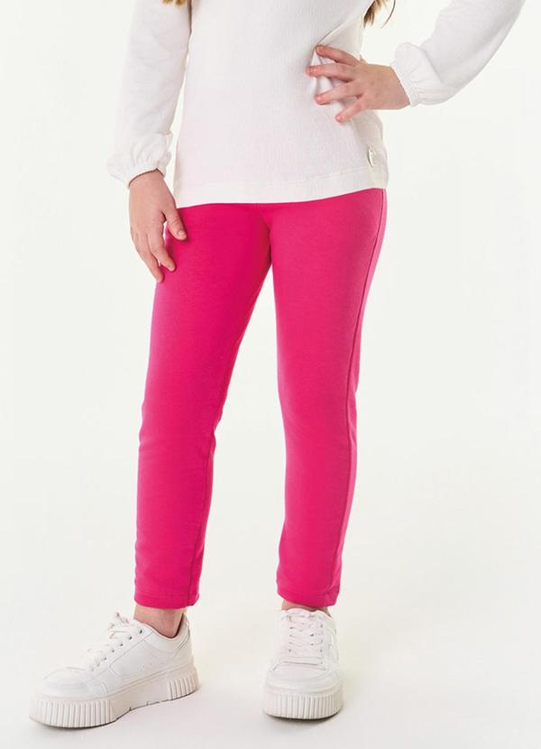 Trick Nick - Legging Infantil Feminina em Molecotton Rosa