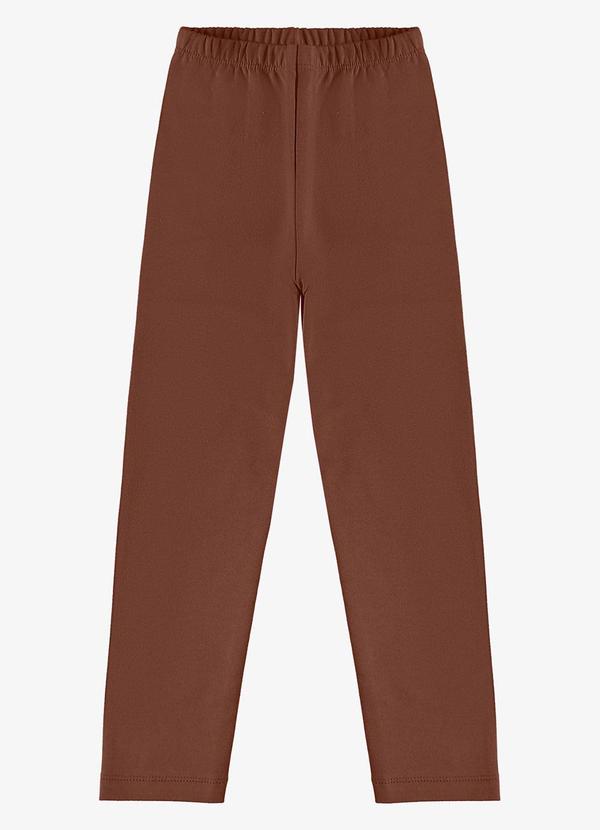 Rovi Kids - Legging Infantil Feminina Molecotton Marrom