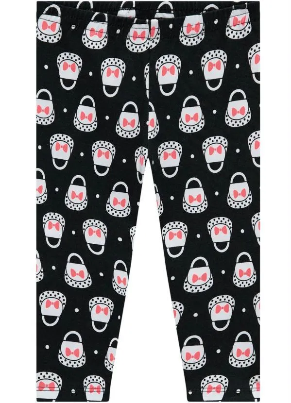 Kyly - Legging Infantil Feminina Preto