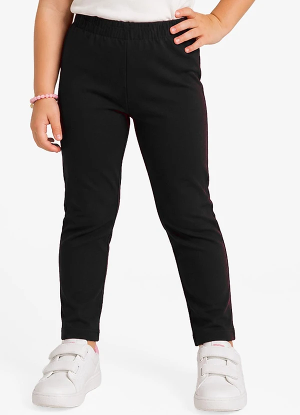Select - Legging Infantil Feminina Preto