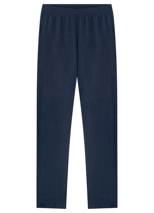 Marlan - Legging Infantil Menina Básica Azul