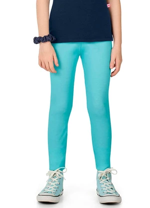 Marlan - Legging Infantil Menina Básica Azul - MARLAN