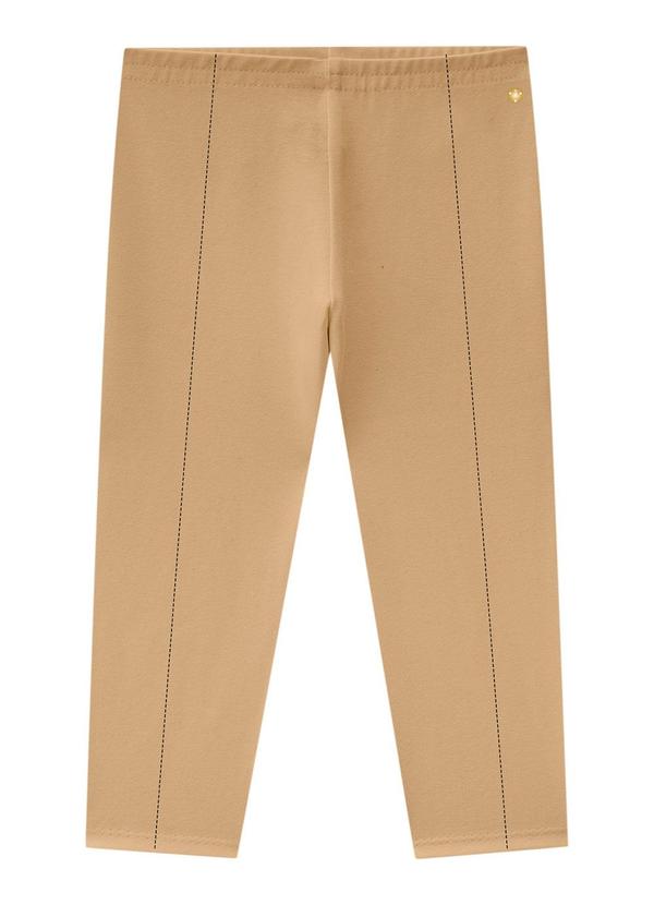 Milon - Legging Infantil Menina Básica Marrom