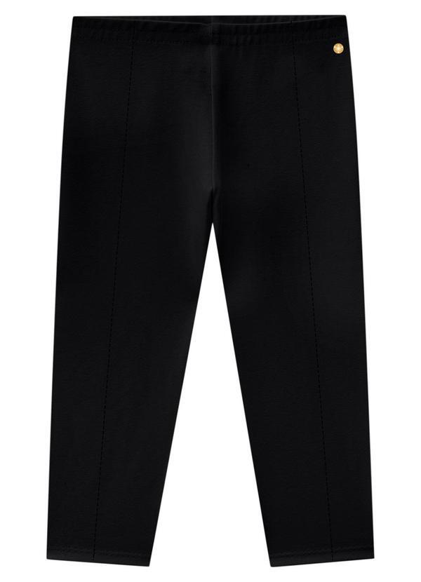 Milon - Legging Infantil Menina Básica Preto