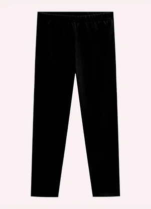 Kyly - Legging Infantil Menina Básica Preto - KYLY