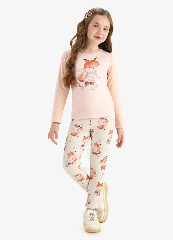 Rovi Kids - Legging Malha Soft Touch Bege 4