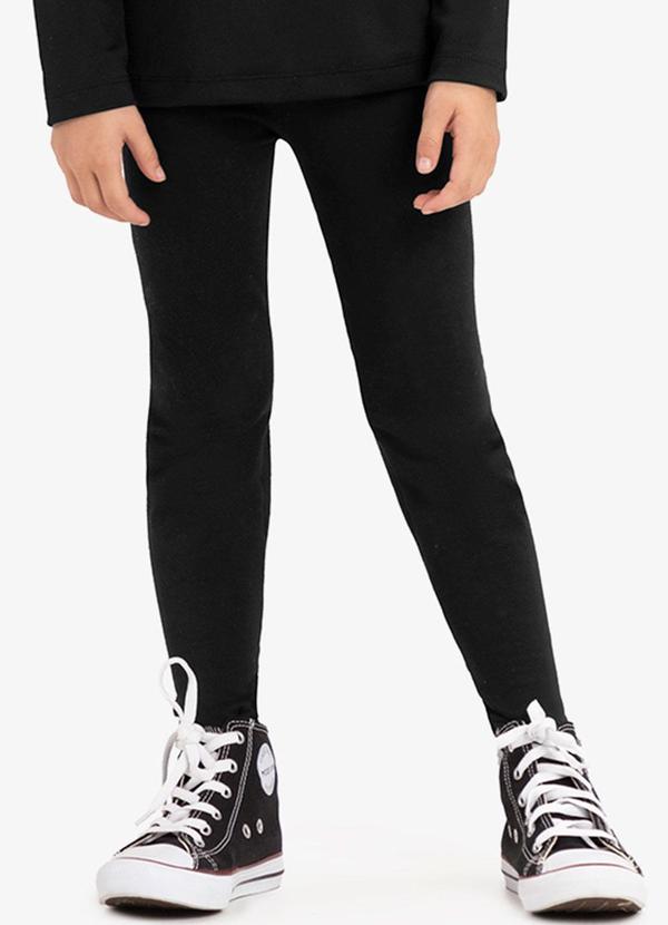 Rovi Kids - Legging Malha Térmica Preto