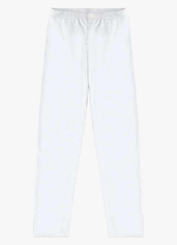 Rovi Kids - Legging Malha Térmica Suplex Peluciado Branco