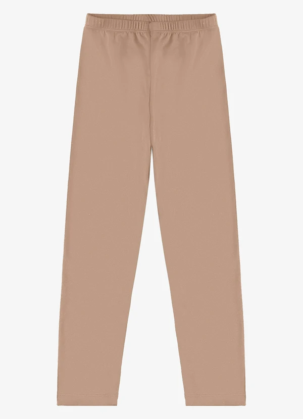 Rovi Kids - Legging Malha Térmica Suplex Peluciado Marrom