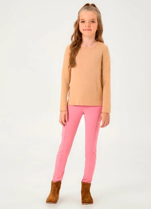 Pulla Bulla - Legging Molecotton sem Felpa Rosa - PULLA BULLA
