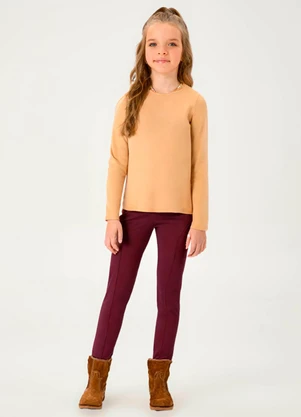 Pulla Bulla - Legging Molecotton sem Felpa Vermelho - PULLA BULLA