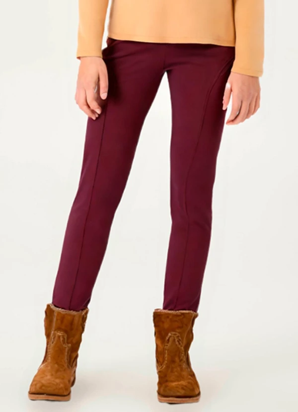 Pulla Bulla - Legging Molecotton sem Felpa Vermelho