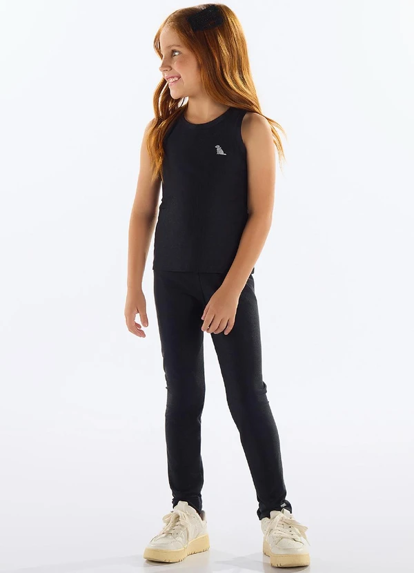 Quimby - Legging Move Infantil Menina Preto 2