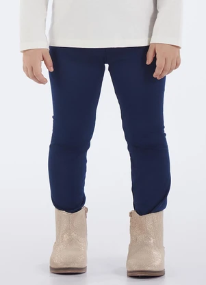 Pulla Bulla - Legging Primeiros Passos Malha Térmica Marinho - PULLA BULLA