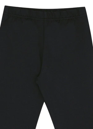 Pulla Bulla - Legging Primeiros Passos Malha Térmica Preto - PULLA BULLA