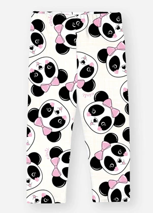 Abrange - Legging Térmica Bebê Menina Panda Nude - ABRANGE