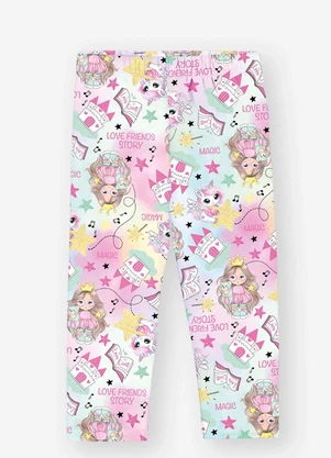 Abrange - Legging Térmica Bebê Menina Princesa Rosa - ABRANGE